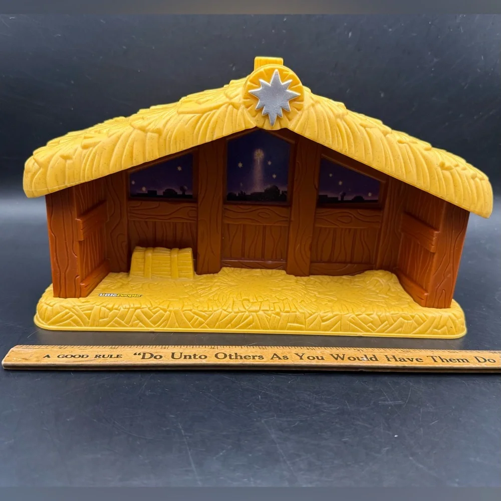 2002 Fisher Price Little People Nativity Stable Replacement Christmas Barn - Picture 2 of 11